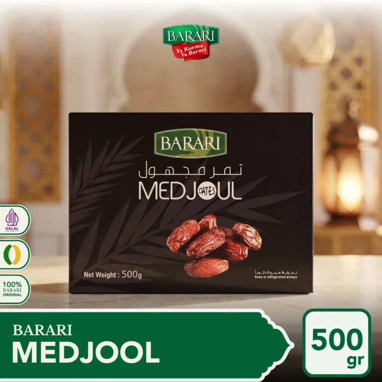 Kemasan eceran Kurma Medjool Palestina di toko resmi