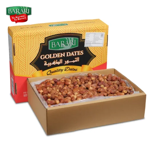 Kemasan karton Kurma Zahidi Barari seri Emirates Gold